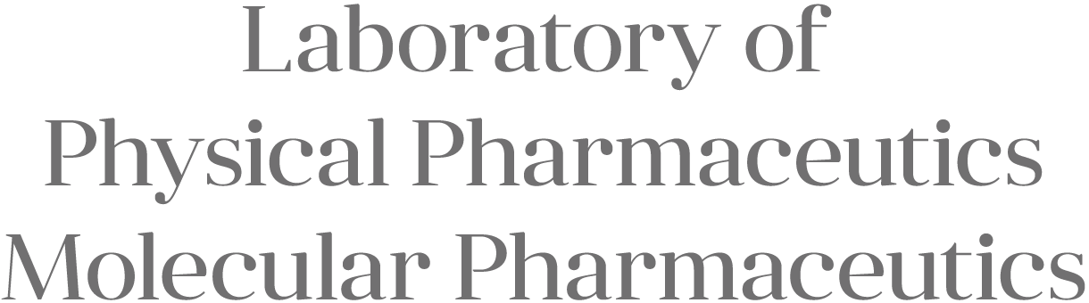 Laboratory of Physical Pharmaceutics Molecular Pharmaceutics 