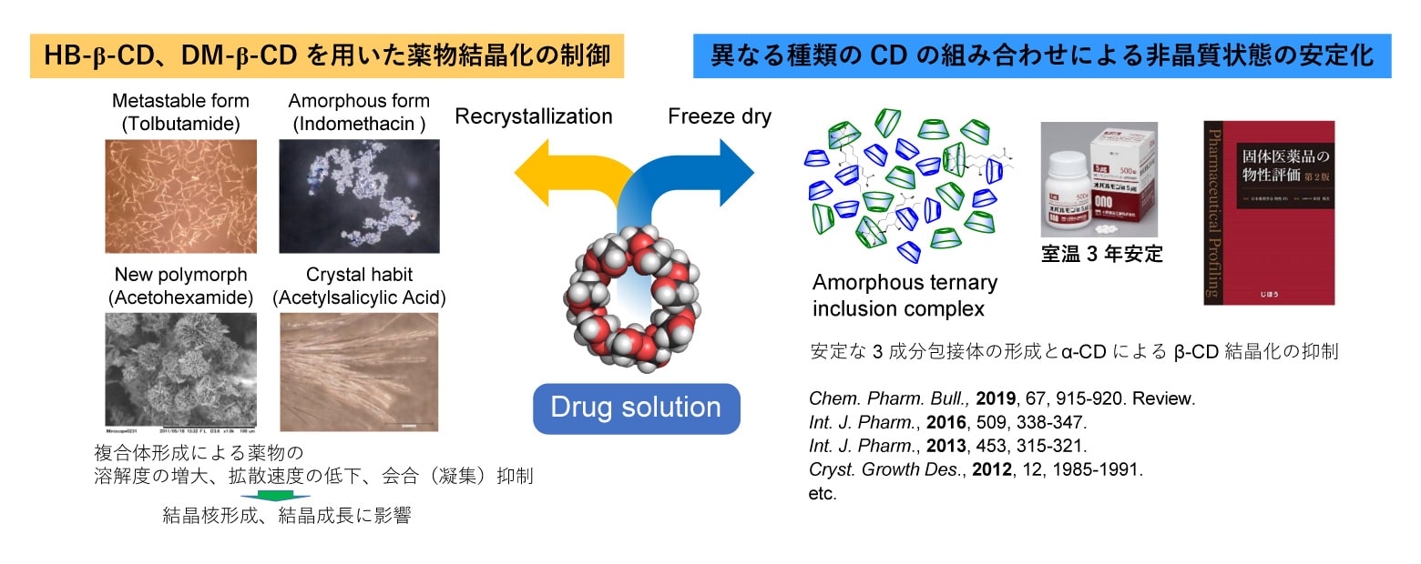 多機能性シクロデキストリンの製剤素材としての有効利用