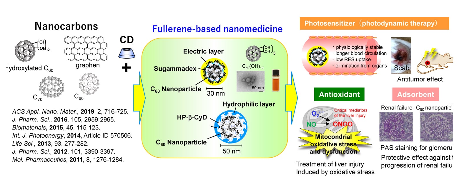 C60/CDs Nanoparticles for the Medicinal Application